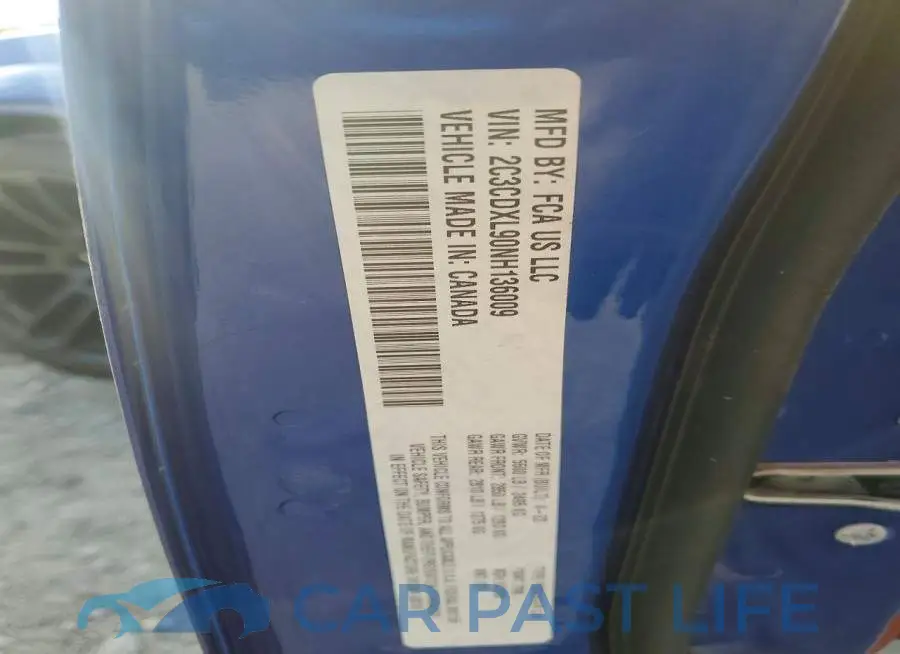 2C3CDXL90NH136009# 13