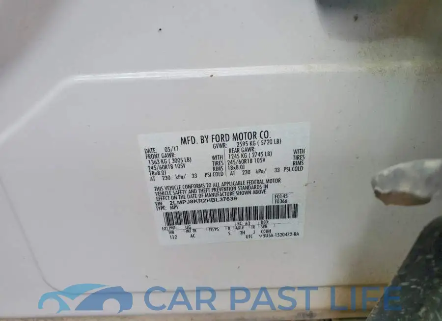 2LMPJ8KR2HBL37639# 13