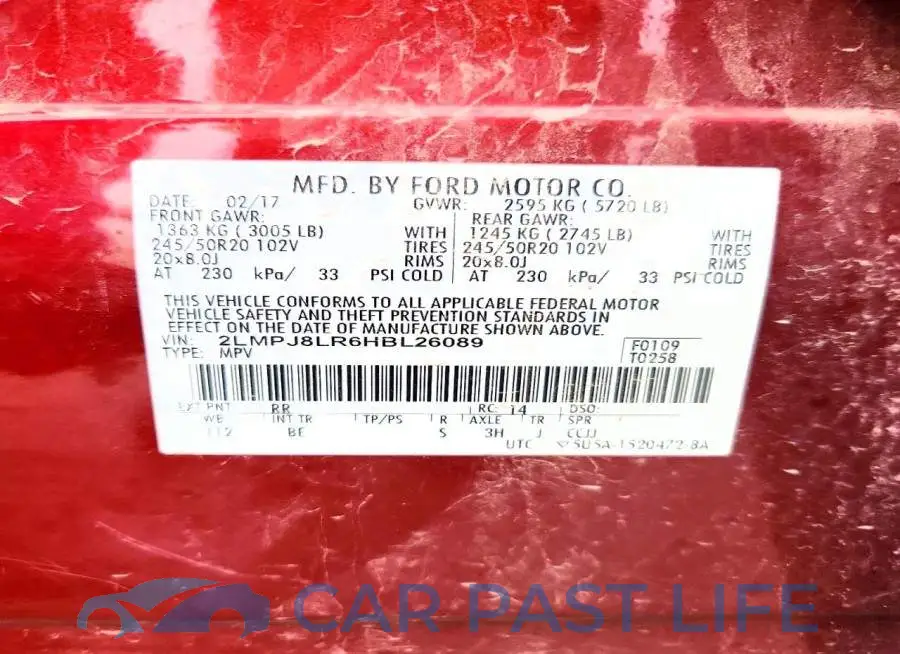 2LMPJ8LR6HBL26089# 12