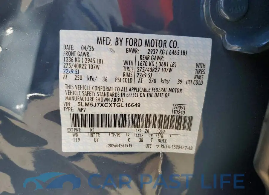 5LM5J7XCXTGL16649# 13