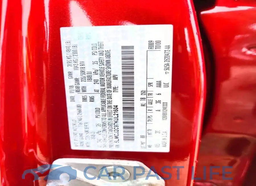 5LMCJ2C97KUL21604# 14