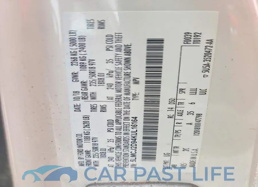 5LMCJ2D94KUL16164# 13
