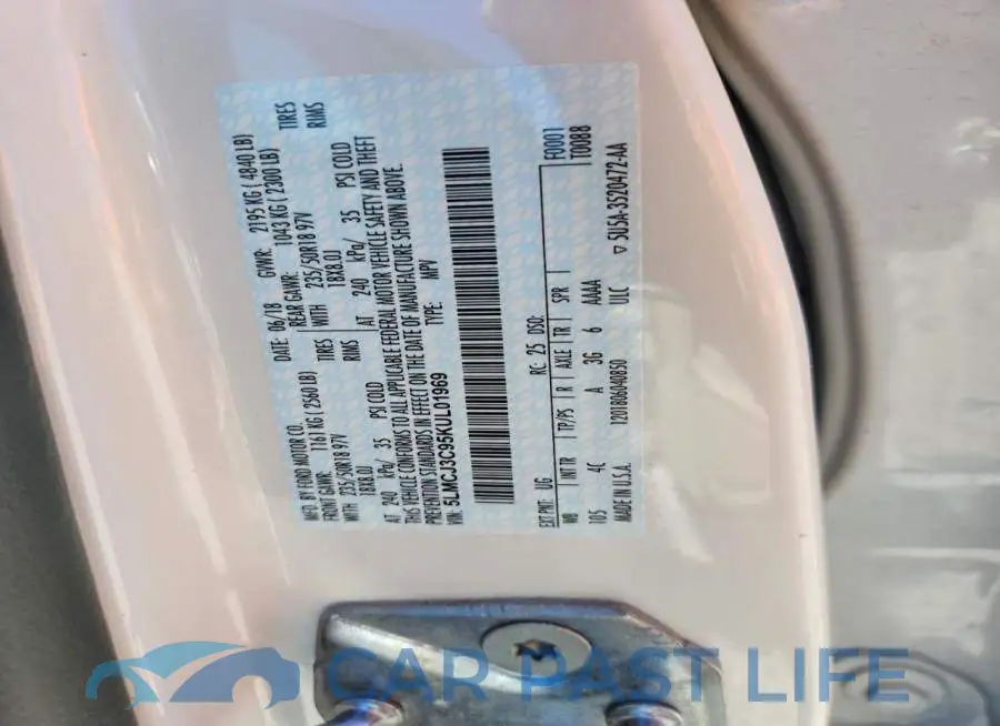 5LMCJ3C95KUL01969# 13