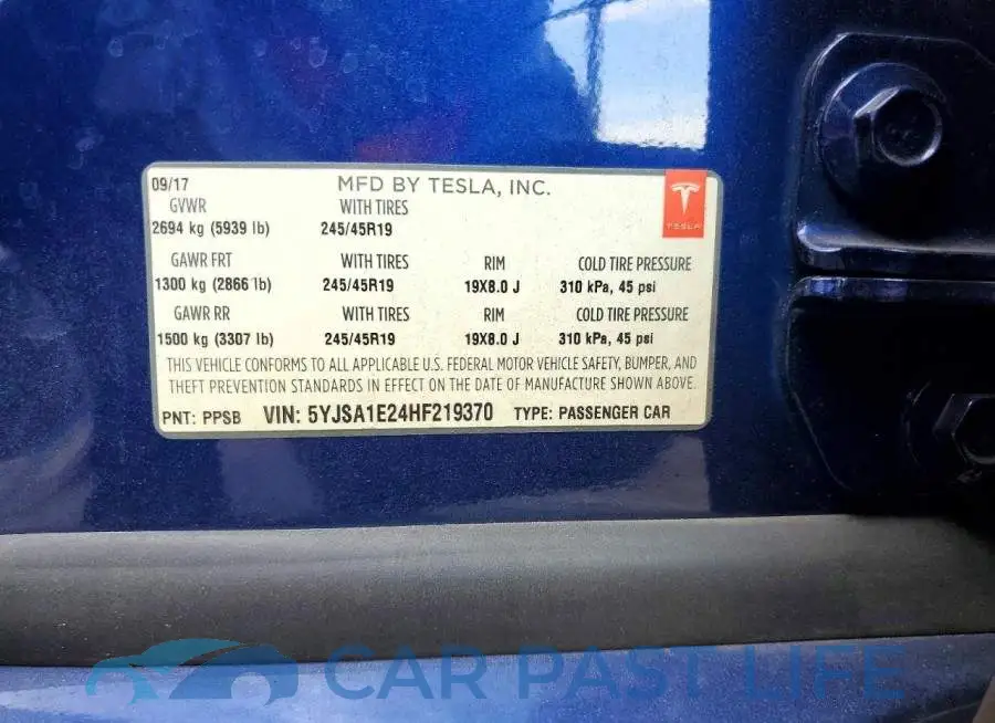 5YJSA1E24HF219370# 12