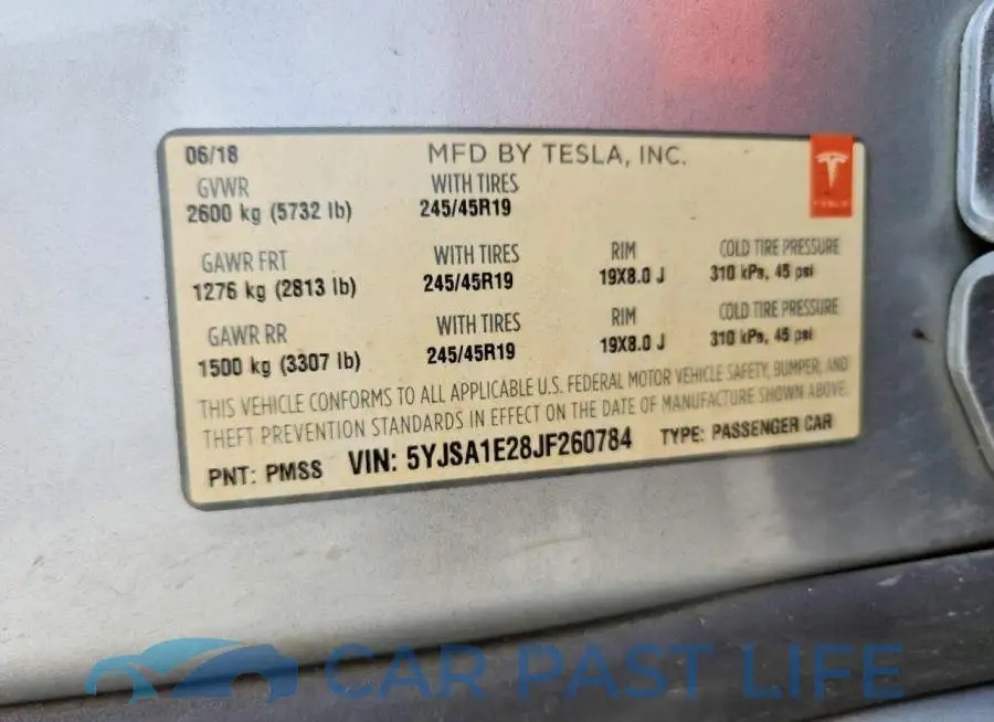 5YJSA1E28JF260784# 13