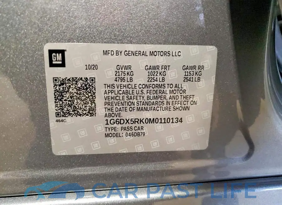 1G6DX5RK0M0110134# 12