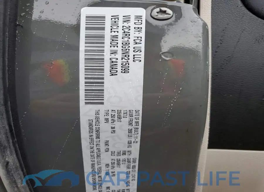 2C4RC1BG6NR215099# 13