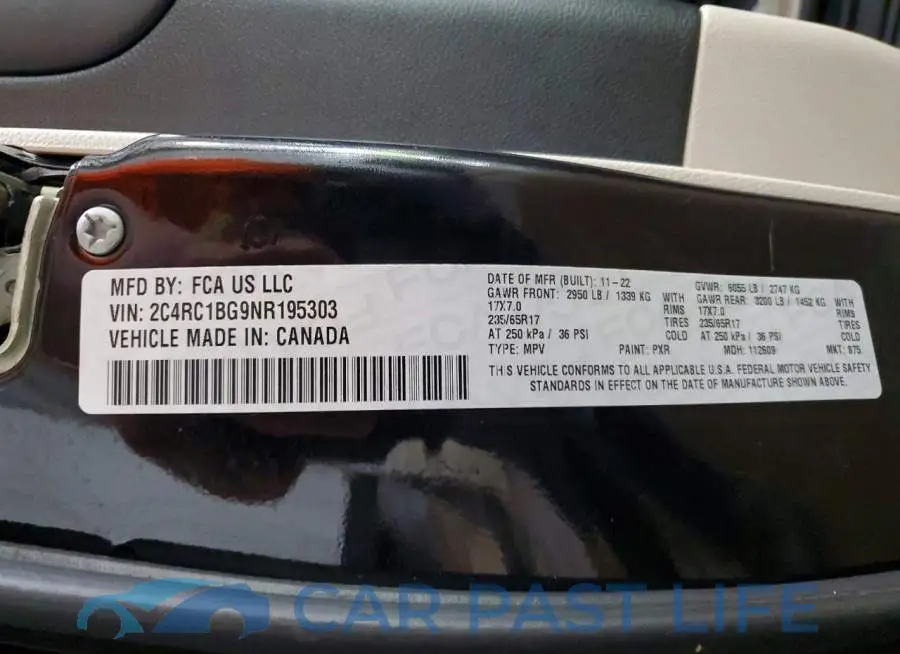 2C4RC1BG9NR195303# 13
