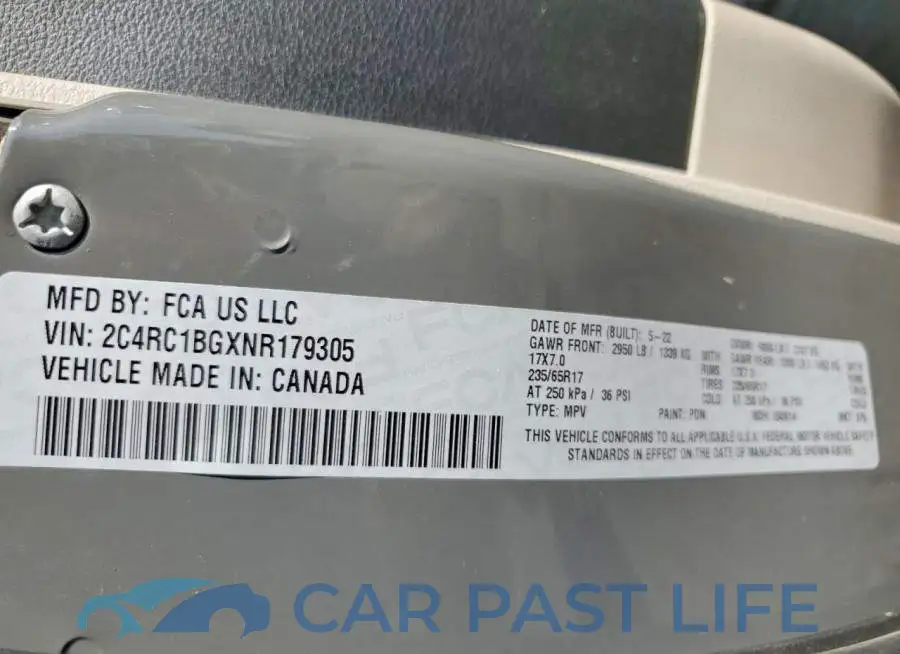 2C4RC1BGXNR179305# 13