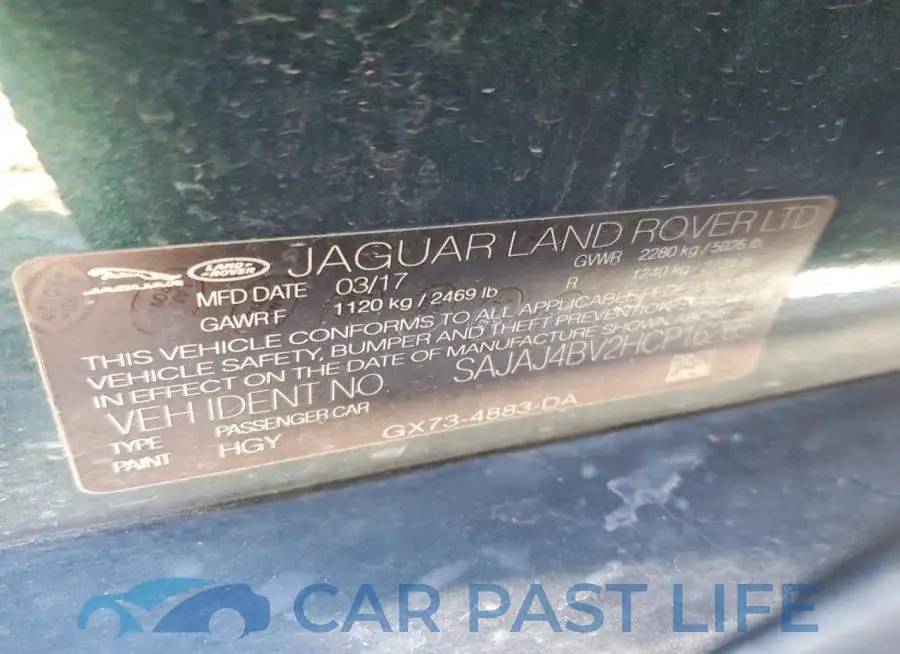 SAJAJ4BV2HCP16265# 12