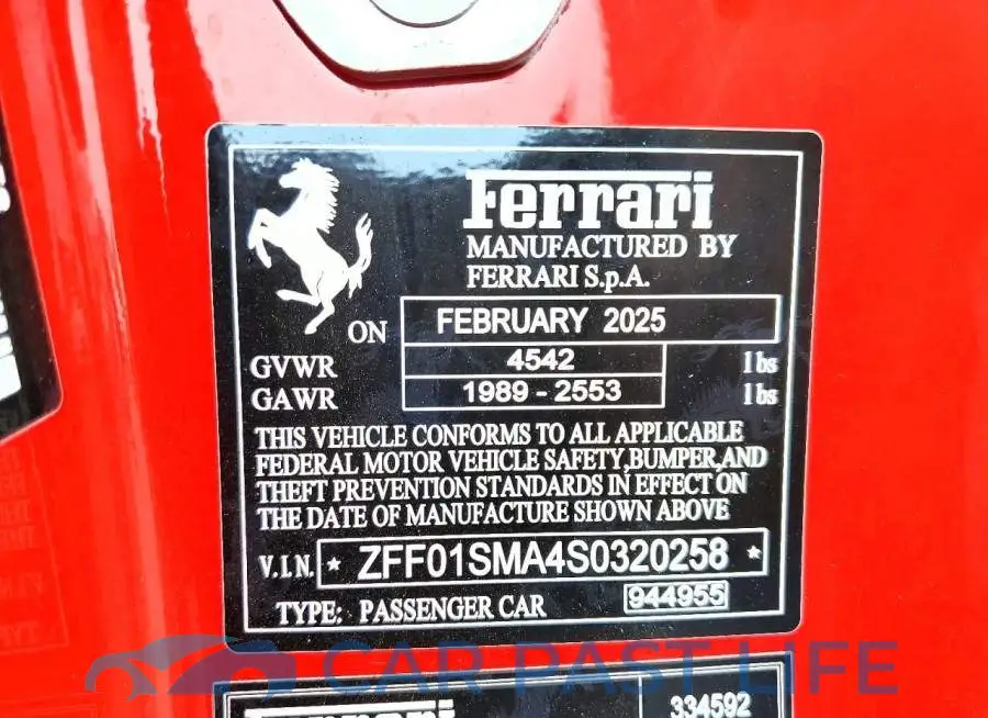 ZFF01SMA4S0320258# 12