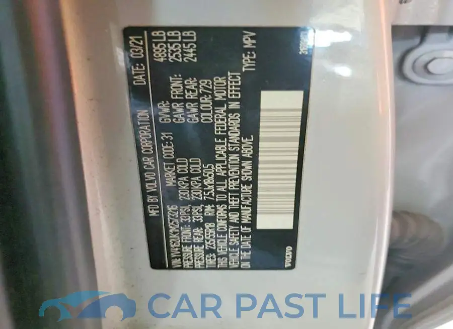 YV4162UK1M2573216# 13