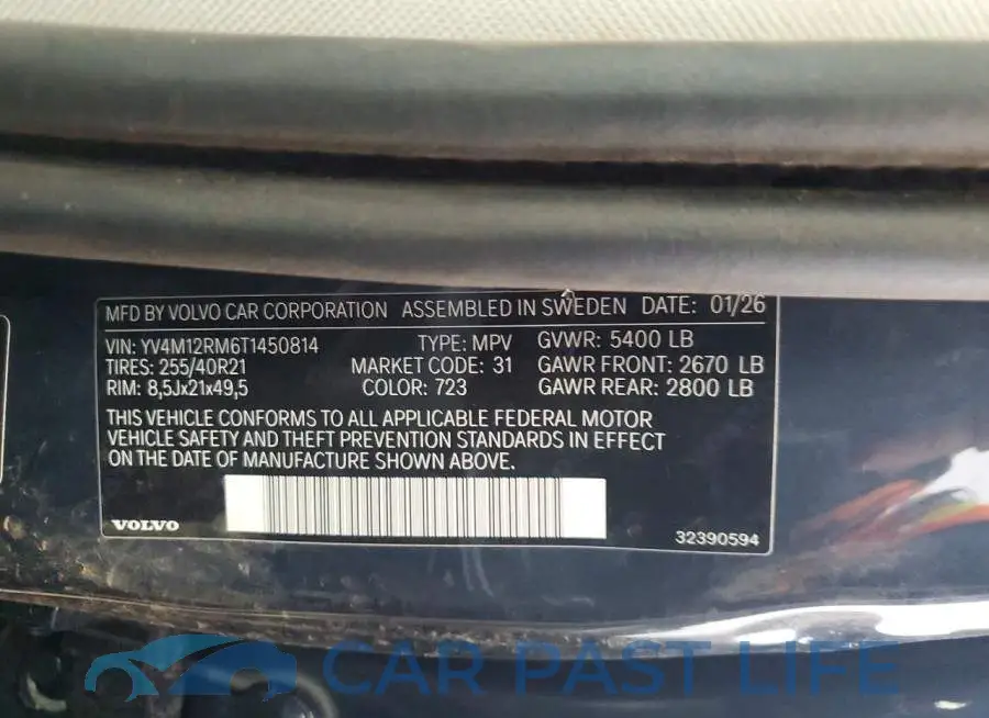 YV4M12RM6T1450814# 14