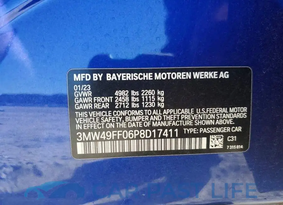 3MW49FF06P8D17411# 12