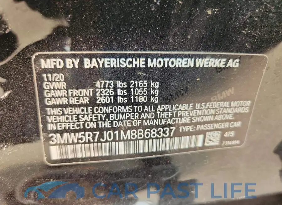 3MW5R7J01M8B68337# 12