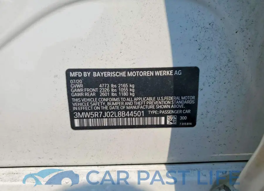 3MW5R7J02L8B44501# 12