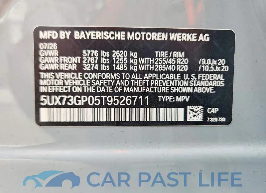 5UX73GP05T9526711# 13