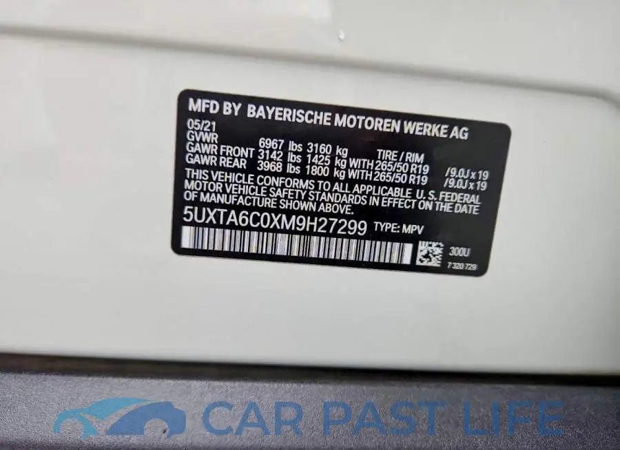 5UXTA6C0XM9H27299# 13