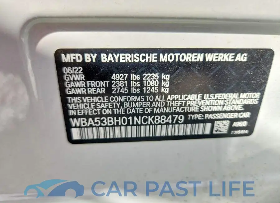 WBA53BH01NCK88479# 12