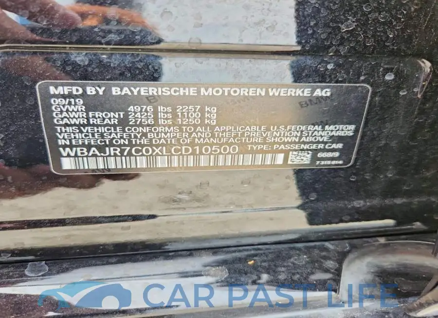 WBAJR7C0XLCD10500# 12
