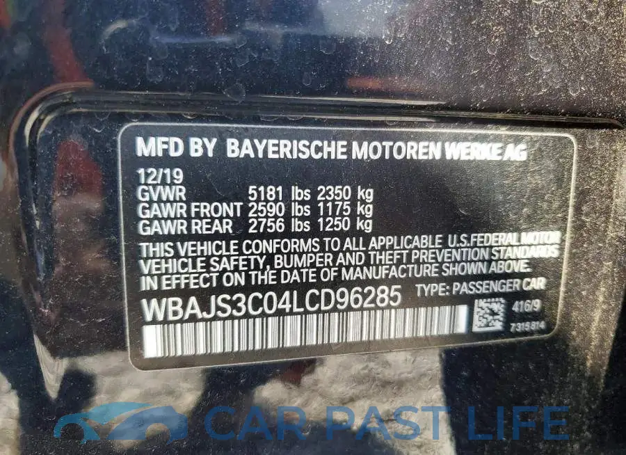 WBAJS3C04LCD96285# 12
