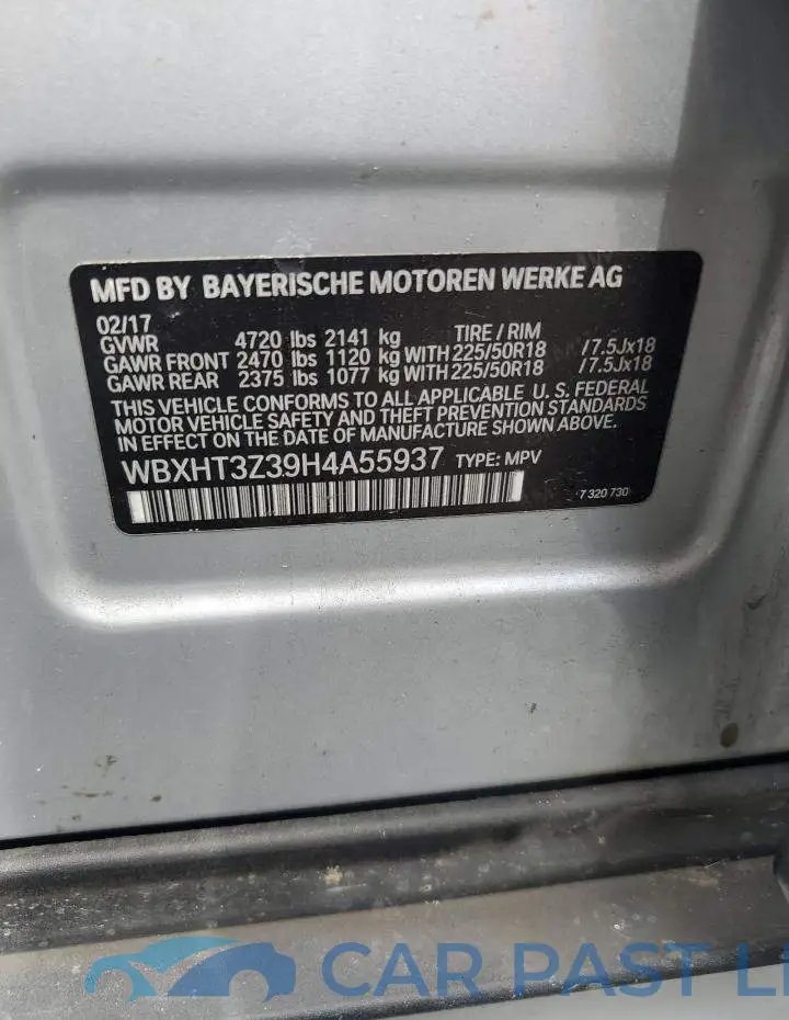 WBXHT3Z39H4A55937# 13
