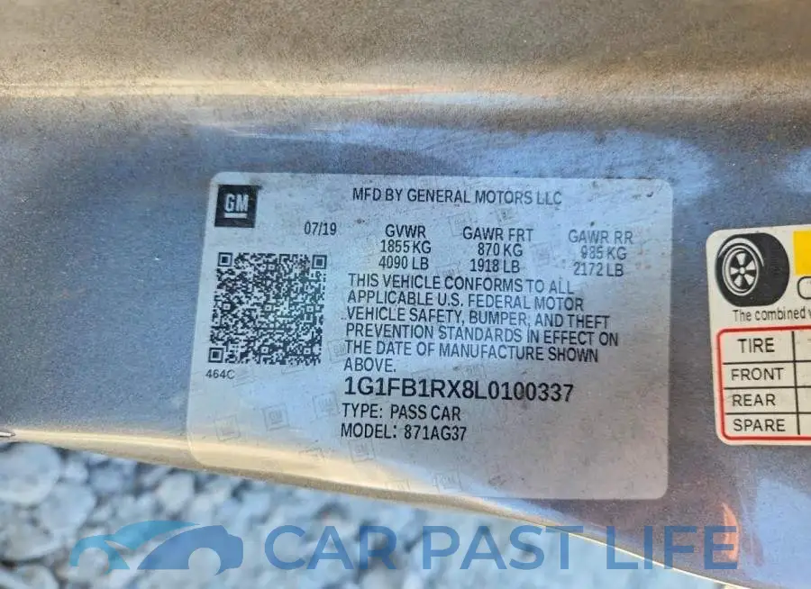 1G1FB1RX8L0100337# 13