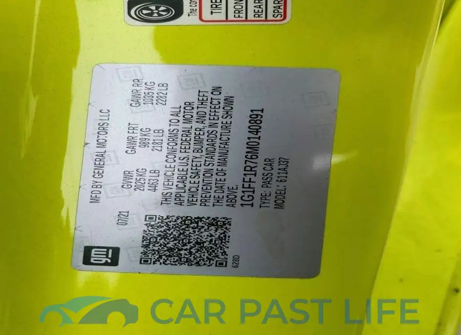 1G1FF1R76M0140891# 12