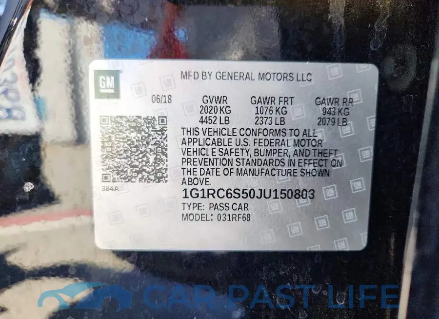 1G1RC6S50JU150803# 12