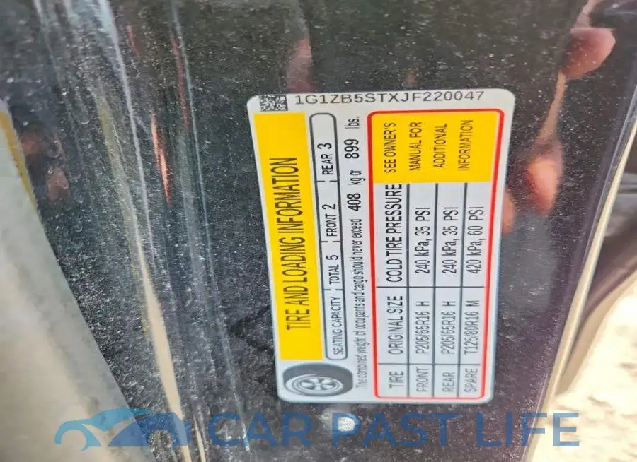 1G1ZB5STXJF220047# 12