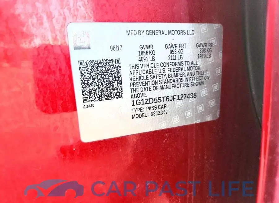 1G1ZD5ST6JF127438# 12