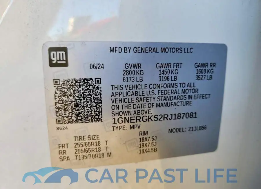 1GNERGKS2RJ187081# 13