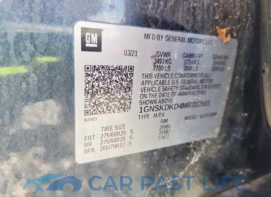 1GNSKDKD4MR310591# 13