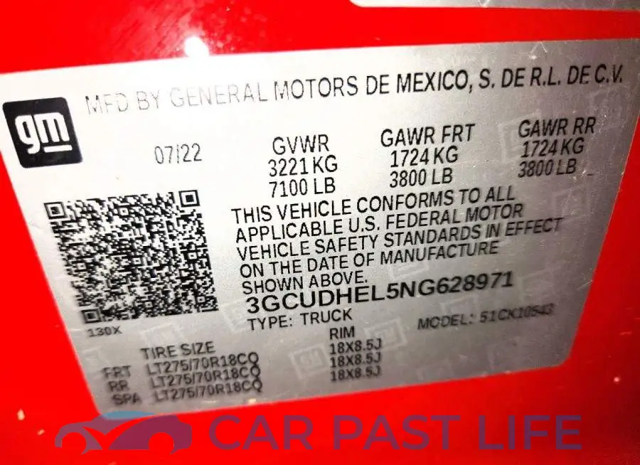3GCUDHEL5NG628971# 13