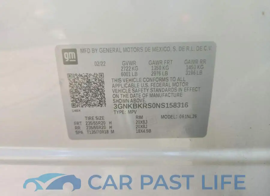 3GNKBKRS0NS158316# 13