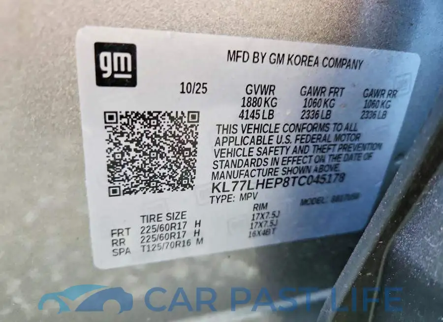 KL77LHEP8TC045178# 14