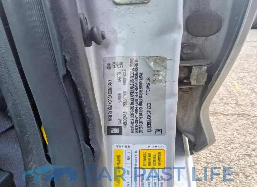 KL8CB6SA3KC719303# 12