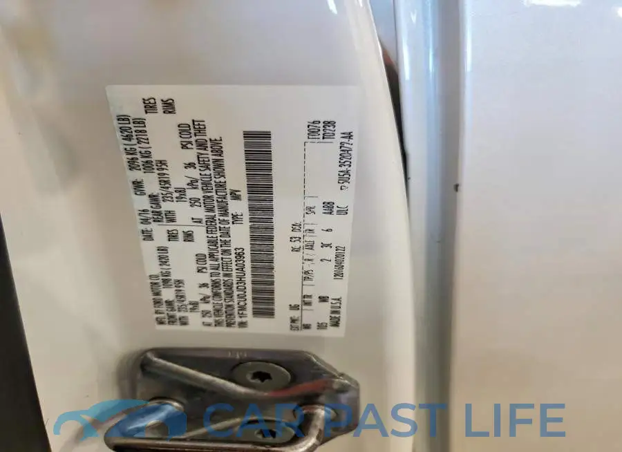 1FMCU0JD3HUA03963# 12