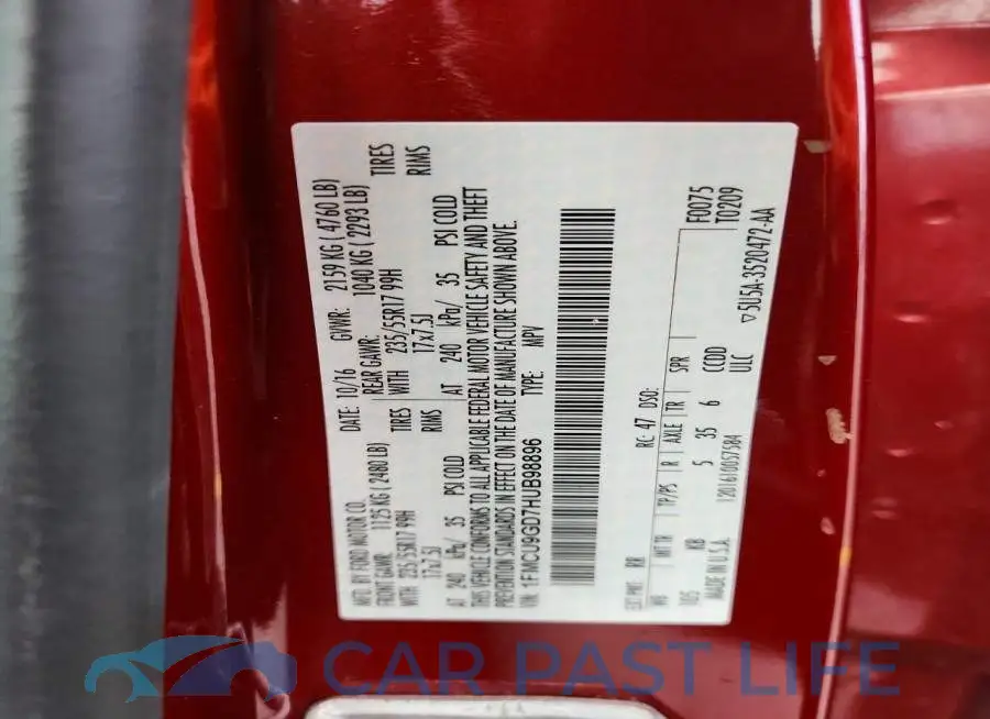 1FMCU9GD7HUB98896# 14