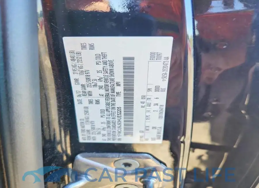 1FMCU9J93HUE52205# 13
