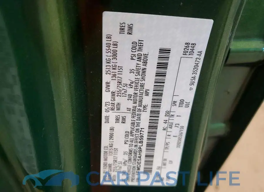 1FMDE5AH9PLB59771# 14