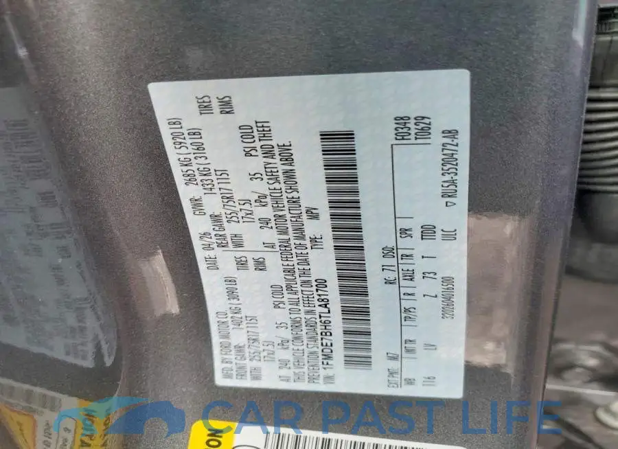 1FMDE7BH6TLA81700# 13