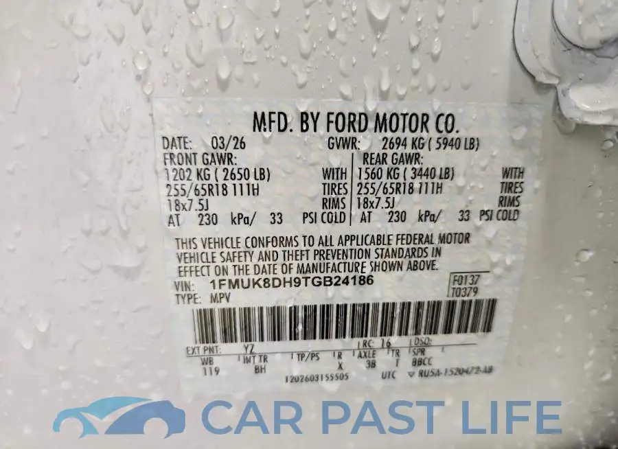 1FMUK8DH9TGB24186# 13