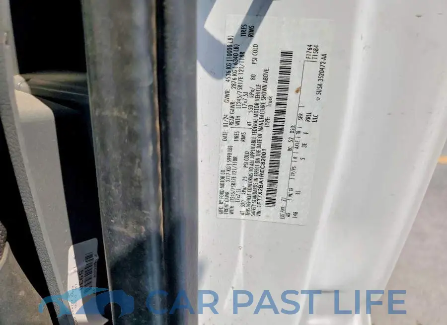1FT7X2BA1REC82001# 12