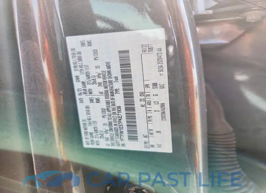 1FTFW1E57PKE71936# 12