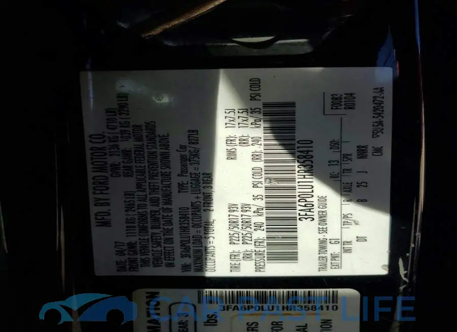 3FA6P0LU1HR358410# 12