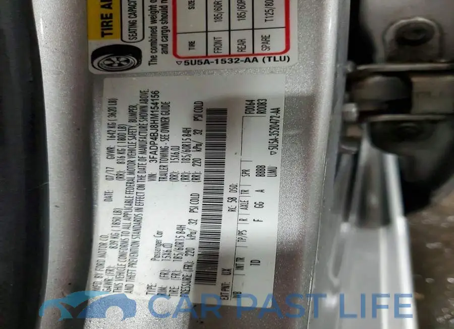 3FADP4BJ8HM154156# 13