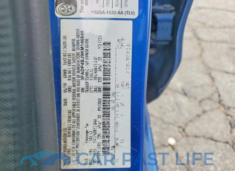 3FADP4BJ9KM146848# 12