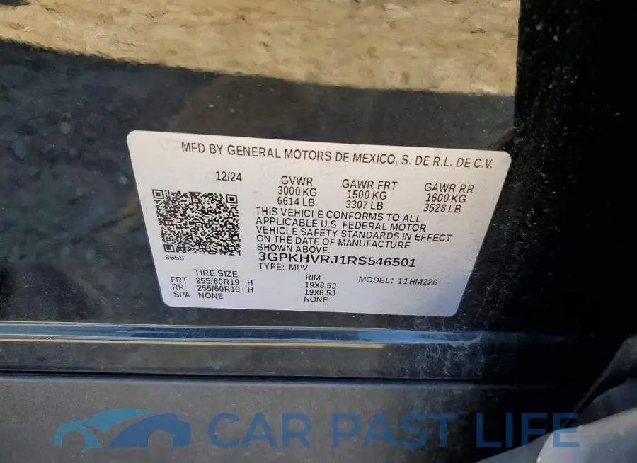 3GPKHVRJ1RS546501# 13