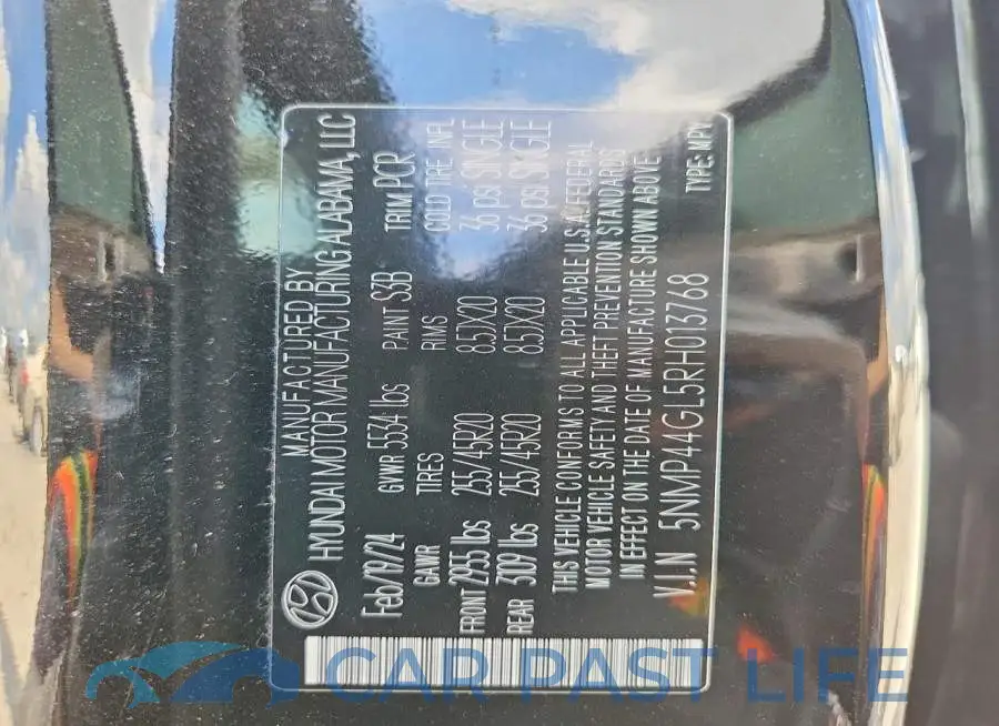 5NMP44GL5RH013768# 13